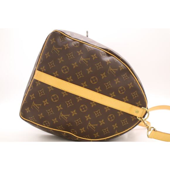 Louis Vuitton Monogram Keepall 60 Bandouliere Duffle Bag w/ Shoulder Strap LV - Picture 6 of 16